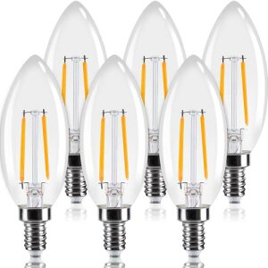 Tengyuan VfAd LED 25W` E12 2W XC^ tBg (E12 6jLEDd dF 2700k 250lm C35 NA^Cv VfA`