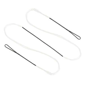 PATIKIL リカーブボウストリング アーチェリーボウストリング交換用 14 ストランド ロングボウストリング ユニバーサルアーチェリー用具用 ホワイト AMO 60 (実際は 56 )