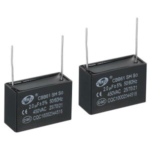 PATIKIL CBB61V@RfT 2 2uF 450V AC 50/60HZ 2st 38x14x25 mm GARt@[^[X^[RfTp