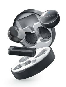 SmallRig S60 ワイヤレス ラベリア マイク iPhone用 Android用 USB C付き 44時間バッテリー付き ミニマイク ノイズ低減 ミュート ゲイン クリップオンラペルマイク ピンマイク ビデオ録画 Vlog インタビ