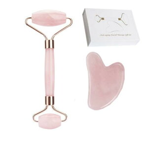 美顔マッサージローラー 美顔ローラー 翡翠 天然玉石 マッサージ用フェイスケア 美容ケアツール 全身 美肌 顔痩 血行促進 しわ防止 むくみ 軽減マッサージツール 男女兼用