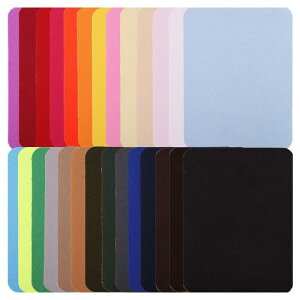 サムコス 補修布 アイロンパッチ 26色セット 補修パッチ アイロンがけに使う 長方形 じゅんしょく リペア 貼付パッチ ダウンジャケット コート着 衣類の補修 テント 寝袋 使用範囲が広い…