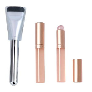 サムコス リップブラシ シリコン ファンデーションブラシ メイクブラシ 丸頭 コンシーラーブラシ アイシャドウブラシ 口紅ブラシ フラットメイクブラシ 旅行用 携帯に便利 3点セット