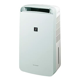 シャープ 冷風 衣類乾燥 除湿機 CM-P100-W プラズマクラスター 7000 10L/日 11畳 スタンダード パーソナル冷風タイプ 可変スイングルーバー キャスター付