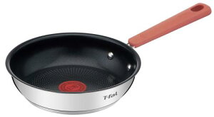 ティファール フライパン 20cm IH ガス火対応 PFOAなどの有害物質不使用 こびりつきにくさ長持ち 「オプティスペース IHステンレス フライパン」 ステンレス G72902