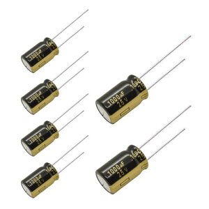 6 pcs Panasonic FM Series Electrolytic Capacitors - 25V 47~2700uf Ultra Low ESR (1000uf)
