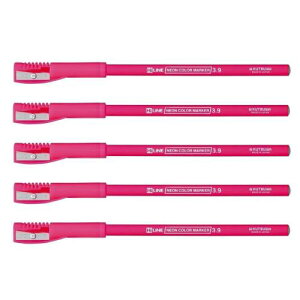 クツワ 鉛筆の蛍光マーカー RF017PK-5P ピンク 5本入