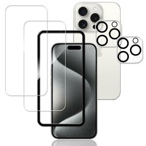 KPNS KXtB iPhone15 Pro Max p (2)KXtB + (2)JtB + KChgt {Ɏqfލ̗p S یtB KX tB Jی YJo[ Ή