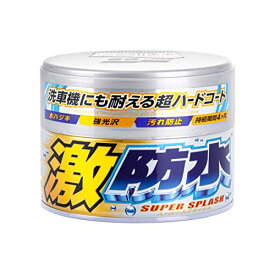 ソフト99(SOFT99) ワックス WAX 激防水WAX パールメタリック 300g 自動車塗膜の保護・艶出し用 スポンジ 00344