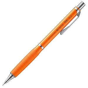 ぺんてる シャープペンシル オレンズラバーグリップ付き XPP602G-F オレンジ軸 0.2mm