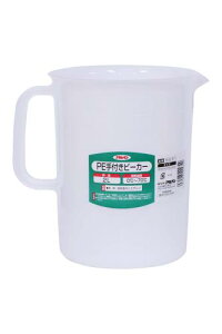 アサヒペン PE手付きビーカー 2L 3012-07 取手付き 計量カップ ポリエチレン製 日本製