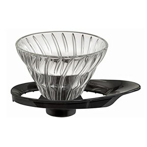 HARIO(�n���I) V60 �ϔM�K���X���߃h���b�p�[ 01 1~2�t�p �u���b�N ���{�� VDGR-01-B