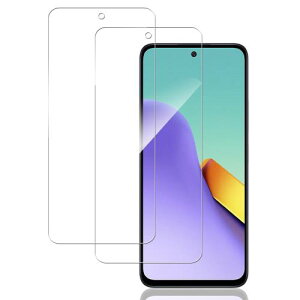 KPNS ガラスフィルム Xiaomi Redmi 12 5G XIG03 用 (2枚)ガラスフィルム 日本旭硝子素材採用 全面 保護フィルム 強化ガラス フィルム