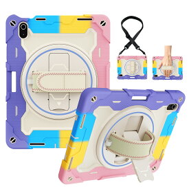 pendancy ipad ケース カバー A16 第11世代 11インチ (2025) / 第10世代 10.9インチ (2022) 対応 キッズ タブレット ケース 子供 360度回転スタンド ショルダーストラップ付き 耐衝撃