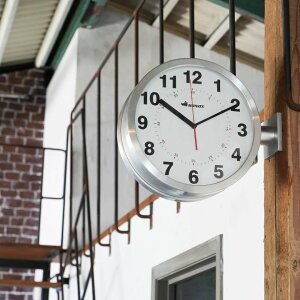 DULTON ( _g ) DOUBLE FACE WALL CLOCK SILVER | v | |v | ʊ|v | IV | Vv | XEB[v[ug | CeA | S82429SV | Ƃ