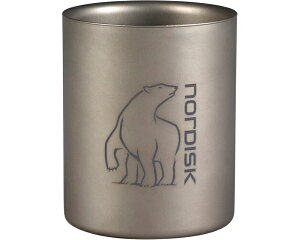 【 SALE 】Nordisk ( ノルディスク ) Titanium Mug Double Wall 450ml Without Handle マグカップ | チタン | 軽い | 大きめ | キャンプ | 自宅 | リラックス | コーヒータイム | ロゴ