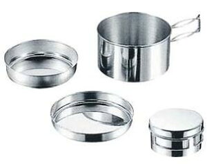 キャンピング食器3点セット (AP00785/ M-7540 )【 分類:ステンレスクッカー/ 調理器具/ 鍋】 ( キャプテンスタッグ )【14CD】