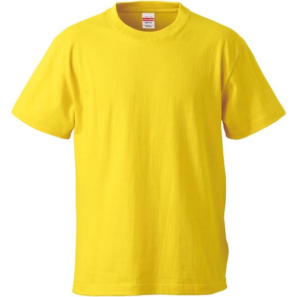 UnitedAthle Tシャツ 高級品 半袖 5.6オンスハイクオリティーTシャツ キッズ 海外輸入 UNA10354997 QCB02 500102C-190-90 カナリアイエロー ユナイテッドアスレ