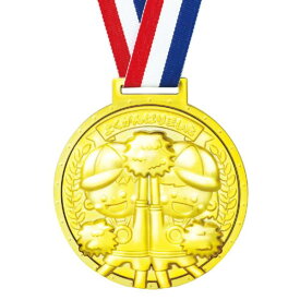 メダル 幼稚園 運動会 メダル プレゼント 運動会 #4691 ゴールド3Dスーパービッグメダル なかよし【AC】【14CD】