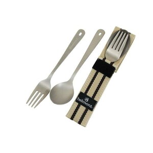 フォーク チタン スプーン チタン キャンプ BM-072 チタンカトラリー2Pセット 【BEL】【36CE】