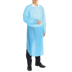 エプロン 使い捨て 長袖エプロン エプロン セット 51409 袖付ビニールエプロン(10枚組) 【AC】【36CE】