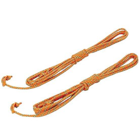 ロープ テント ロープ キャンプ タープ ロープ UA-4533 自在付カラーロープ 直径5mmx450cm 2本組(オレンジ) 【CAG】【14CD】