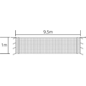 バレーボールネット トーエイライト B-2848 6人制バレーボールネット上部コーナー加工タイプ(新規格・上下白帯付) (TOL)