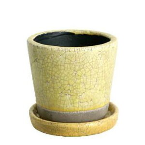 |bg  Aؔ J[|bg CH15-G527YL COLOR GLAZED POT YELLOW yDTNzy36CEz