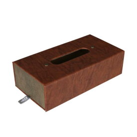 ティッシュカバー ティッシュケース ティッシュボックス H20-0155DBR FOLDABLE TISSUE BOX DARK BROWN 【DTN】【14CD】