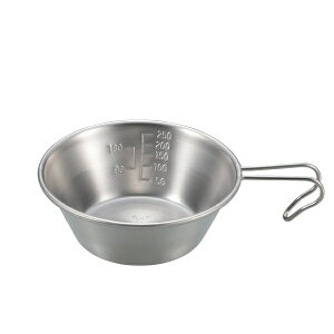 シェラカップ おしゃれ 計量カップ バーベキュー UH-0048 ステンレス シェラカップ320ml 螺旋仕上 【CAG】【36CE】