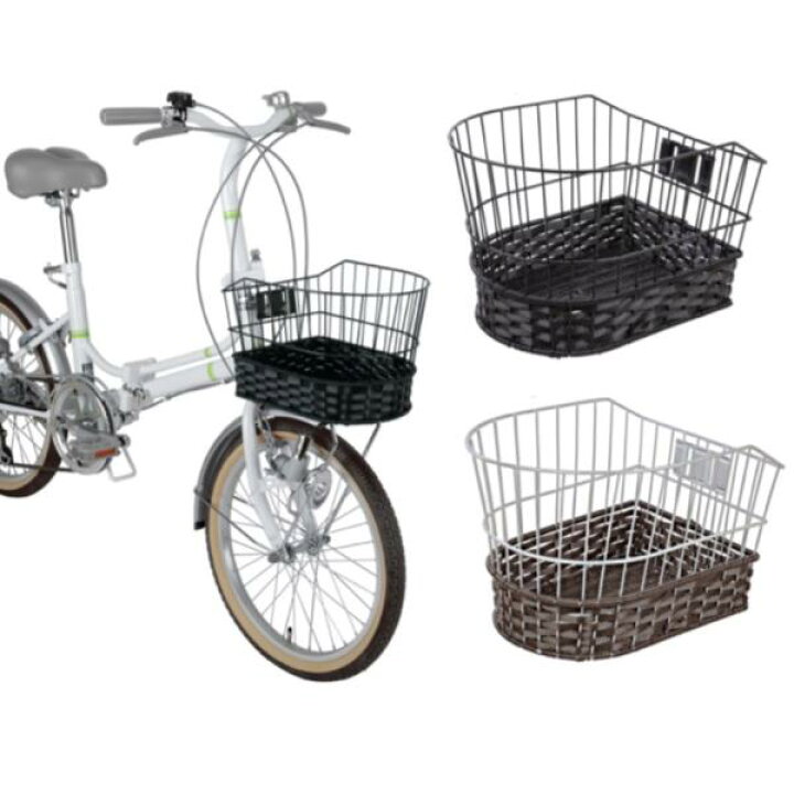 自転車のかごにのってるw et
