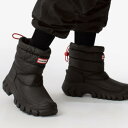 ショートブーツ ハンター 長靴 レディース レインブーツ レディース WOMENS INTREPID SHORT SNOW BOOT BLACK (HUN)【3…