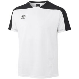 サッカーTシャツ サッカーウェア メンズ シャツ 【メール便発送】 サッカー 半袖プラクティスシャツ ホワイト 【UMB】