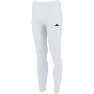 タイツ メンズ スパッツ メンズ レギンス メンズ 【メール便発送】 サッカー ストレッチインナ-ロングパンツ ホワイト 【UMB】【36CE】
