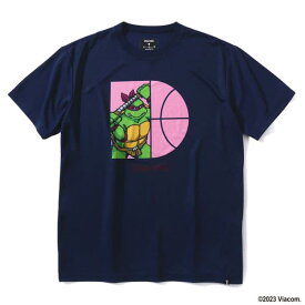 バスケ Tシャツ 半袖 トップス 【メール便発送】 Tシャツ タートルズ ゲーミング キャラクターズ ネイビー 【SP】