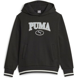 パーカー キッズ トレーナー キッズ トップス キッズ PUMA SQUAD フーディースウェット FL PUMA BLACK 【JSP】