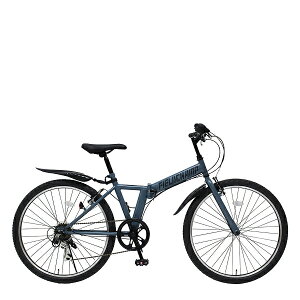 折りたたみ自転車 自転車 折りたたみ 26インチ MG-FCP266GY FIELD CHAMP 26インチ6段折畳み マウンテンバイクGY マットグレー 【MMG】【36CE】