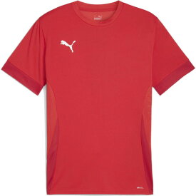 Tシャツ メンズ 半袖 【メール便発送】 サッカー メンズ teamGOAL ゲームシャツ PUMA RED