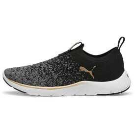 スニーカー レディース レディースシューズ レディース シューズ SOFTRIDE REMI スリップオン ニット ウィメンズ PUMA BK-PU