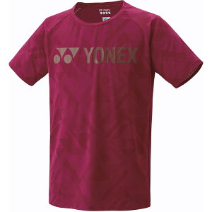 Tシャツ テニスウェア バドミントンウェア ユニドライTシャツ(フィットスタイル) ワインレッド 【YNX】【36CE】