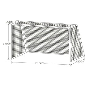ネット ハンドゴール用ネット ハンドボール K-1359 ハンドゴールネット角目 【KNY】