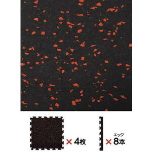 ジムマット 筋トレ トレーニング KH-567-RD カラーチップジムマット 赤 【KNY】【36CE】