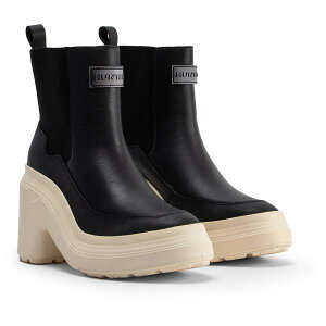 C fB[X V[gu[c REFINED EXPLORER HEEL CHELSEA BOOT BLACK/CANVAS CREAM yHUNzy36CEz