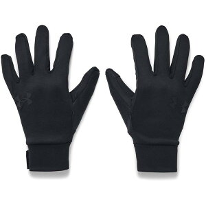 手袋 グローブ ライナーグローブ 【メール便発送】 UAストーム ライナーグローブ Black/Jet Gray 【UDR】【36CE】