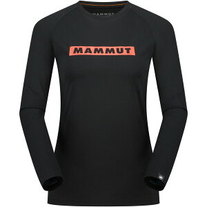 TVc  Vc QD Logo Print Longsleeve T-shirts AF Women black-mammut red PRT2 yMATzy36CEz