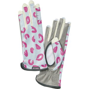 手袋 グローブ ネイルスルー テニスグローブ シルバーグレー 【YNX】【36CE】