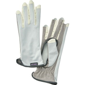 手袋 グローブ ネイルスルー テニスグローブ アイスグレー 【YNX】【36CE】
