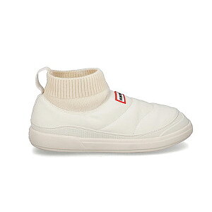 �V���[�Y �C �X���b�|�� IN/OUT FAUX SUEDE KNITTED CUFF BOOT SHADED WHITE �yHUN�z