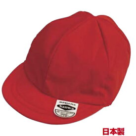 つば付き紅白帽子（アゴゴム付）T・Cブロード（ソフト屁/中） (ES168767/S-17-中)【14CD】
