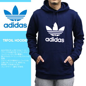 送料無料！！　ポイント10倍！！　アディダスオリジナルス パーカー トレフォイル ADIDAS ORIGINALSTREFOIL HOODIE カレッジネイビー EJ9682 ペアルック スポーツ メンズ ファッション レディース ダンス 衣装 　ストリート系ファッション トップス 秋 冬 春 あす楽